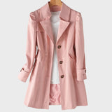 Lietus | Moteriškas neperšlampamas trenčinis paltas