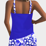 Patogus Dviejų Dalių Maudymosi Kostiumėlis su Gėlių Raštu