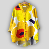 Gėlių Lino Bluzonas