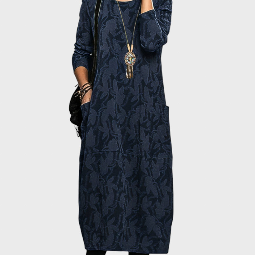 Mėnulis | Elegantiška žiemos suknelė su kišenėmis