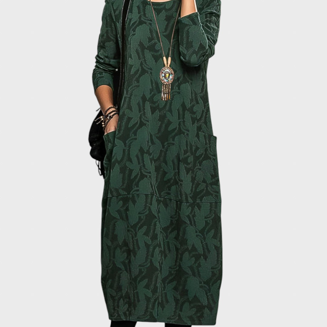 Mėnulis | Elegantiška žiemos suknelė su kišenėmis