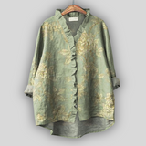 Lininė Blūzaitė Auksinė Žalia Aura