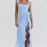 Meissa | Suknelė su Asimetriniu Volanu