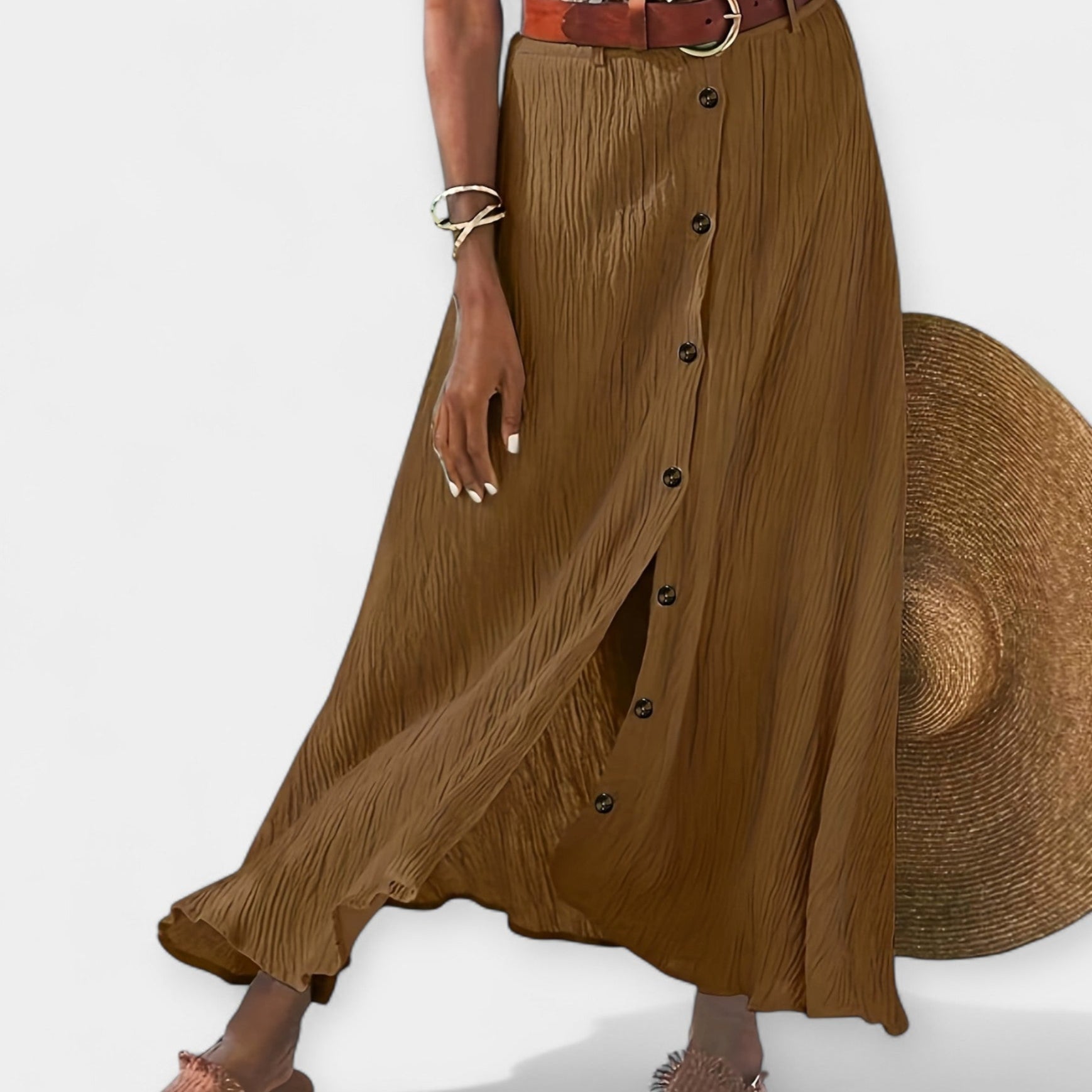 Permatoma Midi Sijonas su Iškirpte