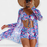 Aukšto juosmens bikini ir paplūdimio drabužiai