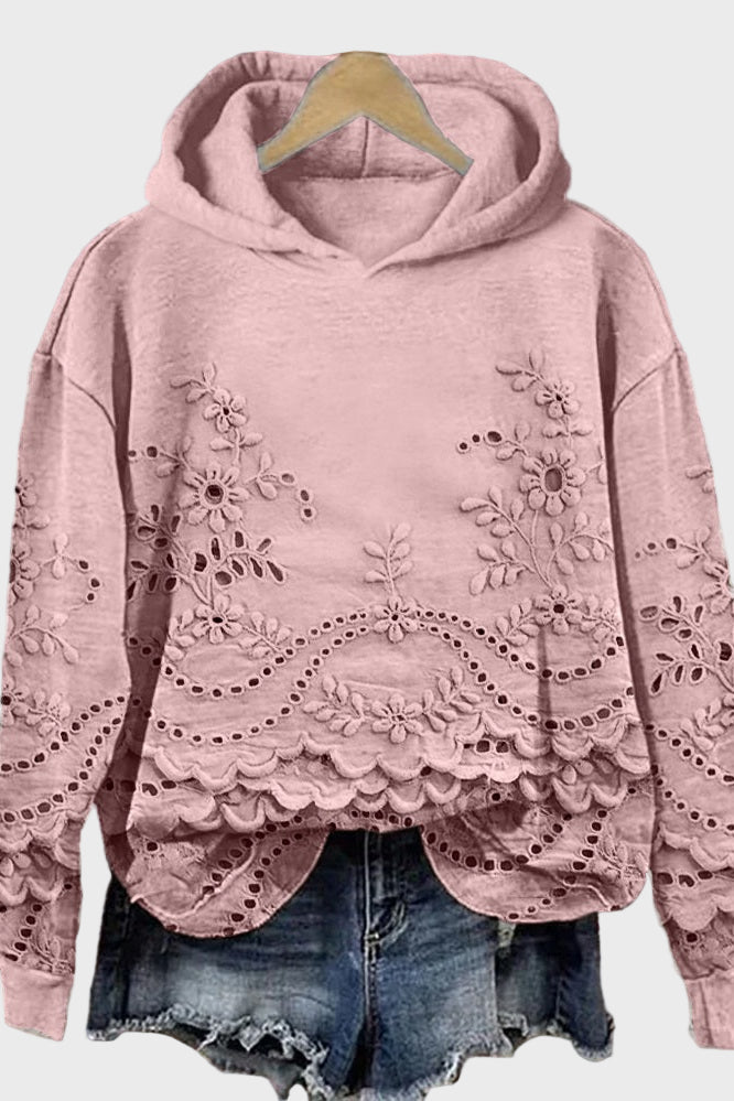 Kapišonas su Nėriniais Žaliojo Pievelės