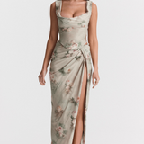 Ivėlė | Suknelė su Iškirpte ir Plyšiu