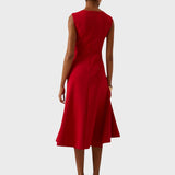 Rūta | Raukta asimetriška midi suknelė