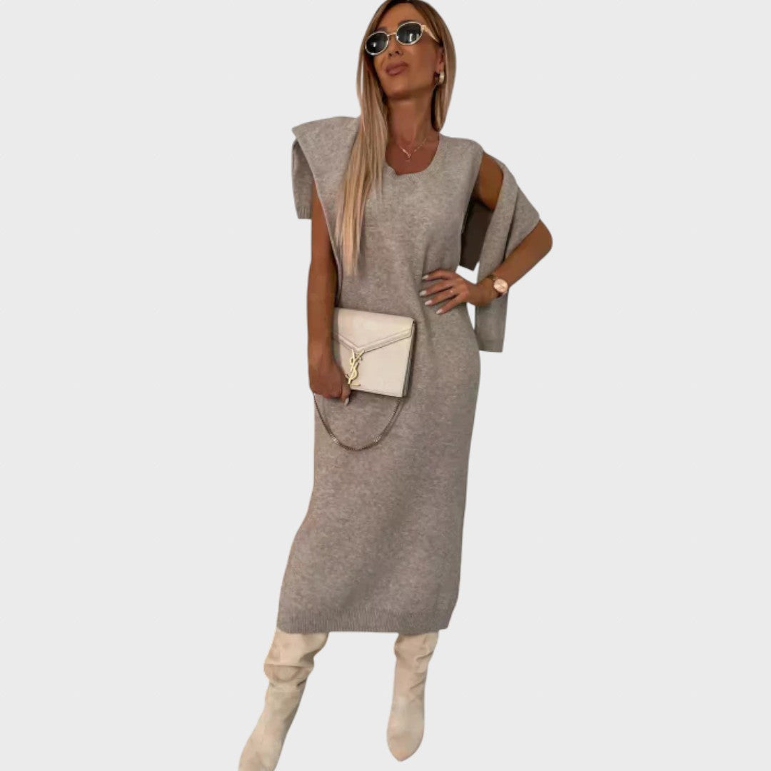 Teofilė | Suknelė su derančiu golfu